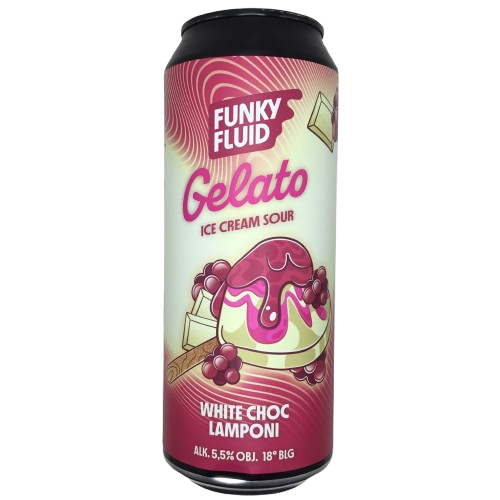 Gelato: White Choc Lamponi